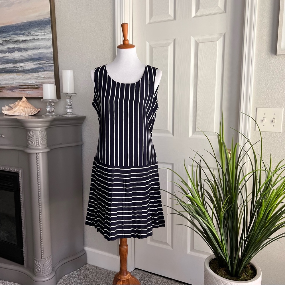 Vintage Navy Striped Dress E.D. Michael’s